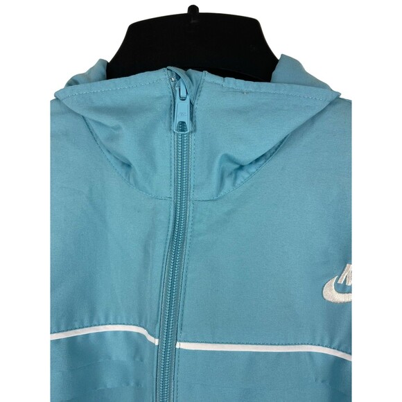 VTG Y2K 90s Nike Baby Blue Lightweight Full Zip Track Activewear Jacket XL - Picture 4 of 13